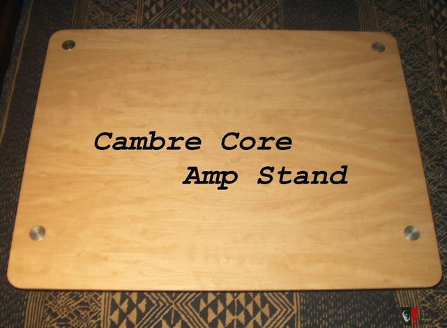 Cambre Core Amp Stand Maple w/silver posts was $350 MAK...