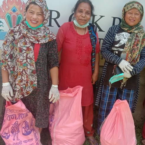 Three women in Nepal