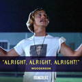 Wooderson, played by Matthew McConaughey, in Dazed and Confused