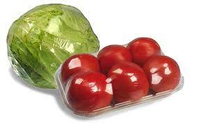 shrink wrapped food produce