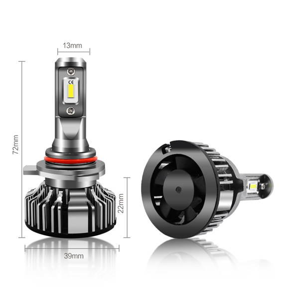 Alla TS-CR HB3 9005 LED Forward lighting Conversion Kits Bulbs Dimension