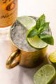 Traditional Moscow Mule with Lime and Mint