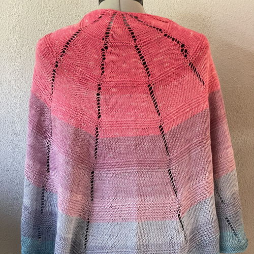 Knitted faded scarf Wendy