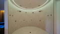 Wellness shower area with curved ceiling LED strip lighting by Havit at DynamiQ Wellness Centre in Canberra ACT.