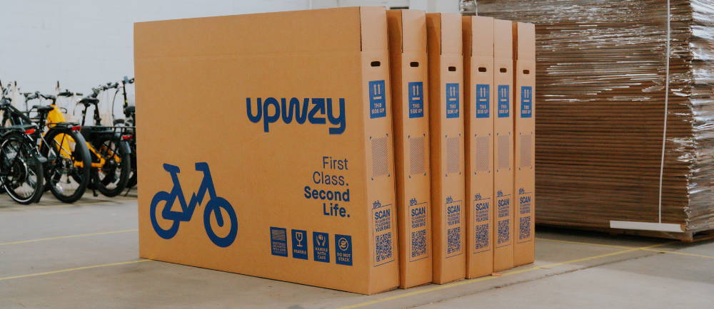 Upway shipping boxes in UpCenter