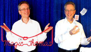 magic thomas zauberer seil und karten tricks