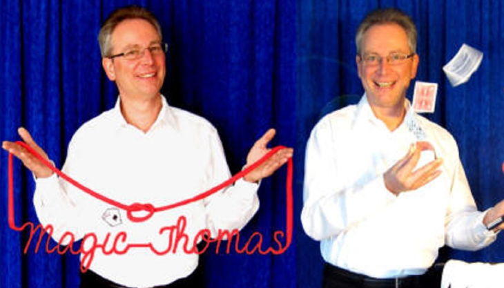 magic thomas zauberer seil und karten tricks