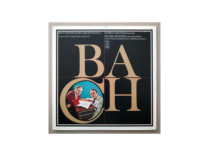 Angel/Malcolm/Menuhin/Bach - Harpsichord Concertos Nos. 3, 4, 6 / NM