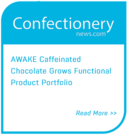Link to Confectionerynews.com - Awake caffeinated chocolate grows functional product portfolio