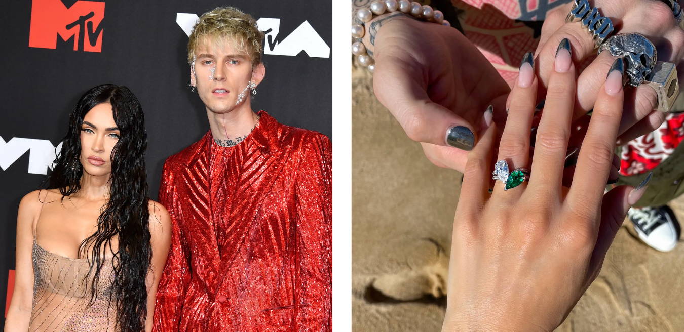 Megan Fox toi et moi engagement ring from MGK