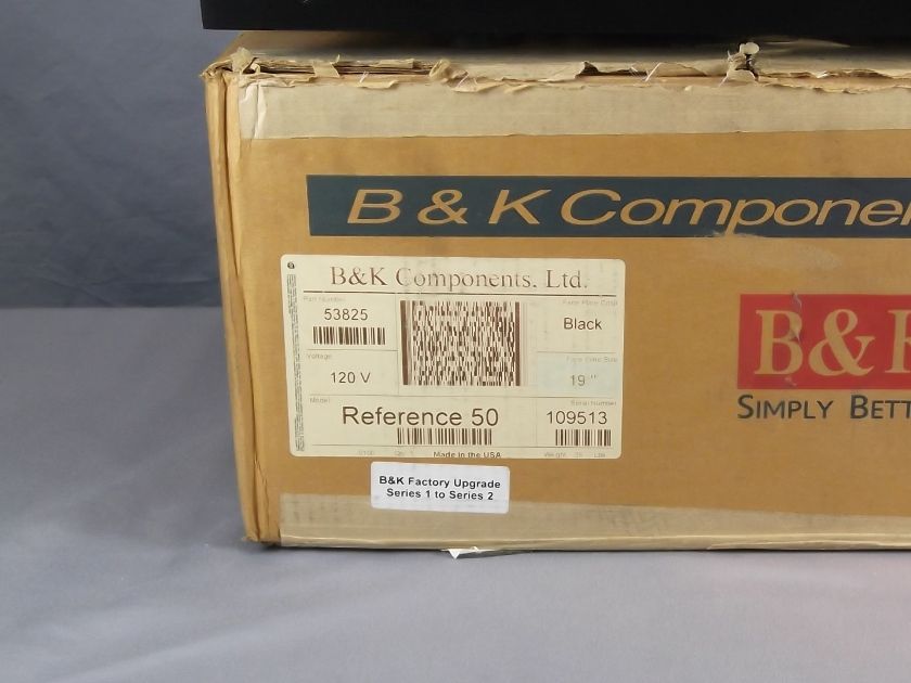 B&K Components Reference 50 upgraded to S2 Pre/Pro 19" Black