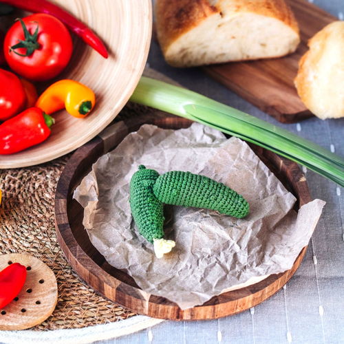 GROENTEN haakpatroon 5 in 1: avocado, sperziebonen, cherrytomaatjes, komkommer, raap. Amigurumi Set Pretend Play Crochet Book