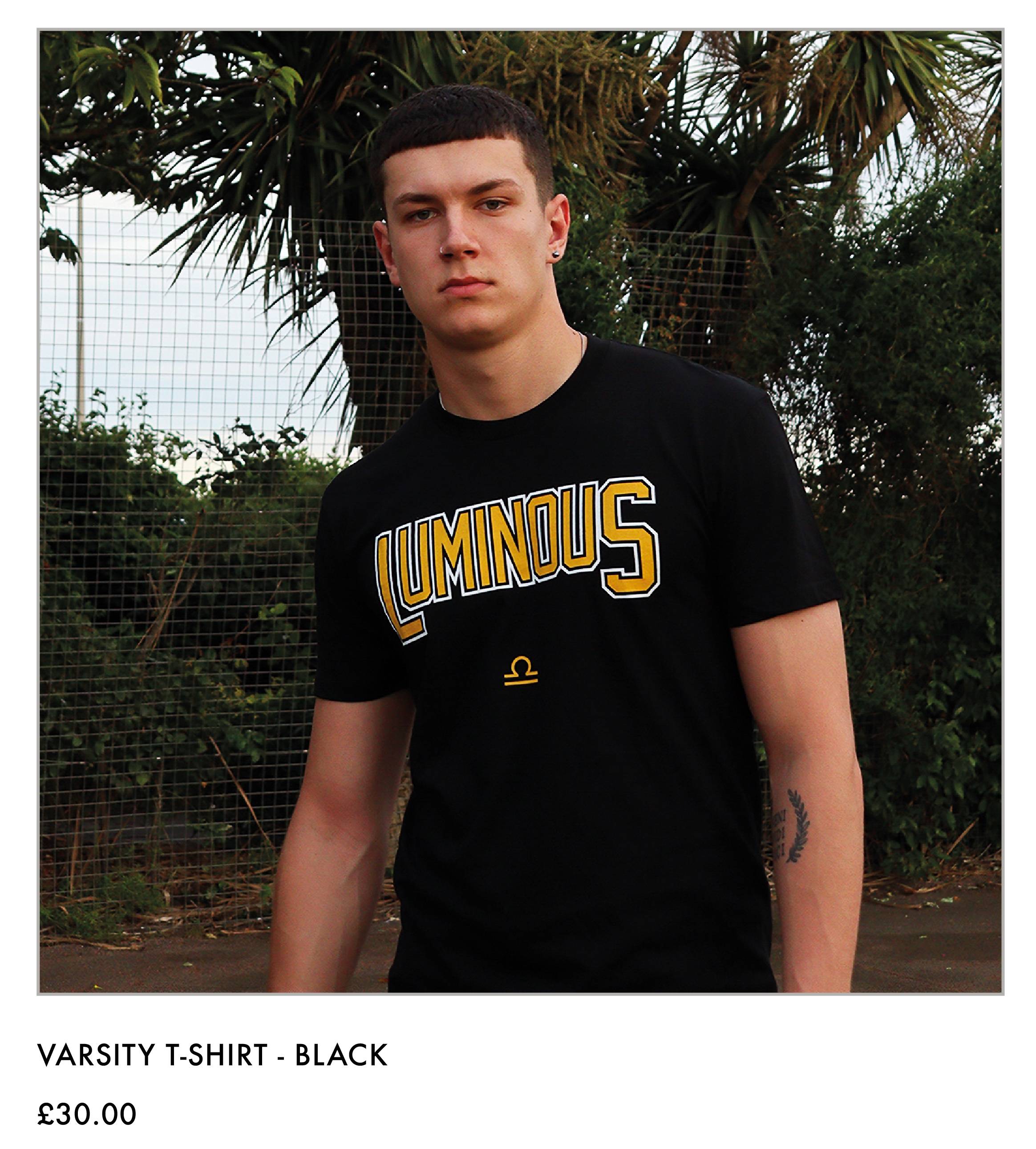 Varsity T-sshirt - Black
