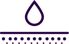 purple icon of wax and skin