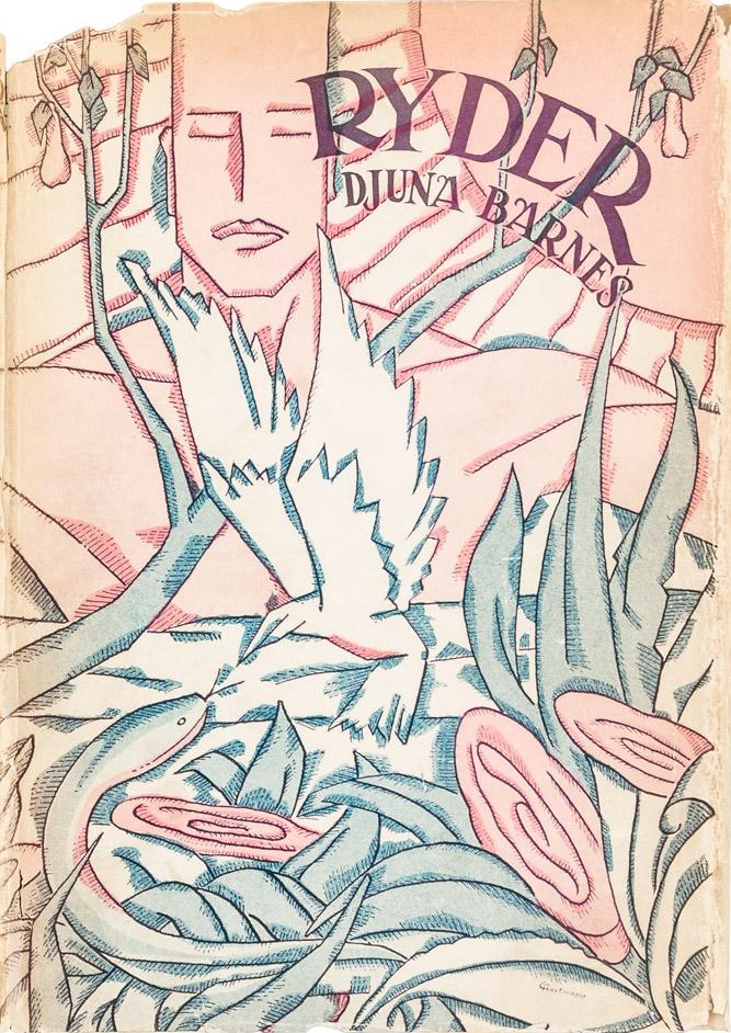 Cover of first edition of the novel Ryder (1928) by Djuna