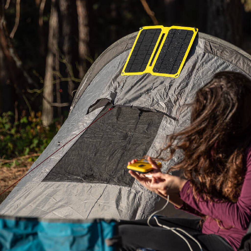 acampadas con carga movil solar