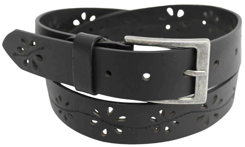 Genuine Leather Floral Ladies Belt 43038