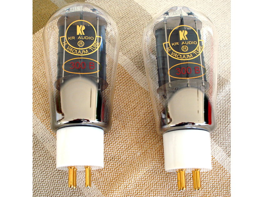 KR Audio 300B BALLOON HP (HIGH PERFORMANCE)TUBES MATCHED PAIR NEVER USED!