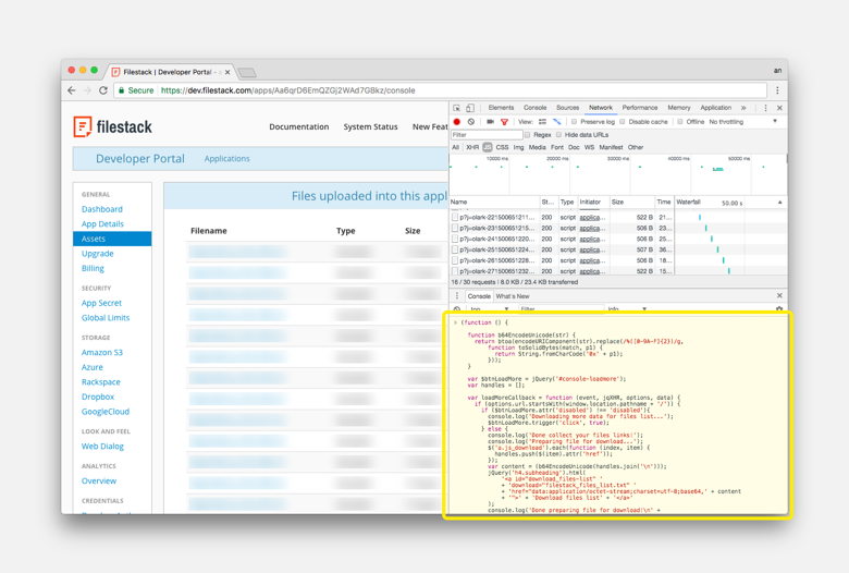 Copy and paste the script to the browser’s developer console
