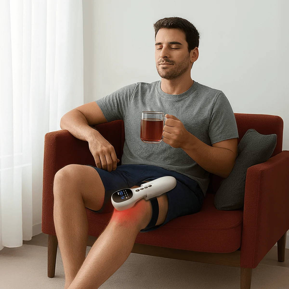  a cutting-edge at-home device that combines photobiomodulation (low-level laser light therapy) with gentle electrical nerve stimulation. 