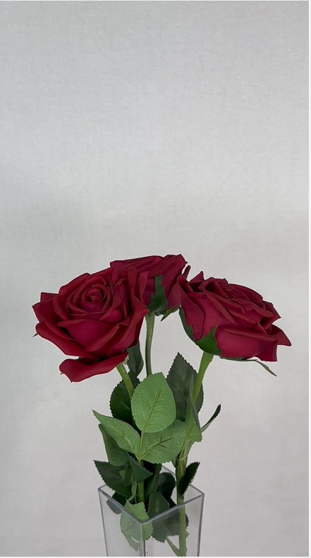 Red Natural Real Touch Rose - Realistic Artificial Flowers - Image 5