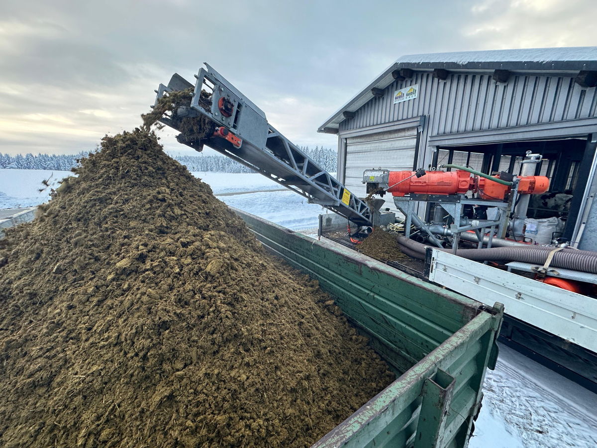 Separator PM300-X im Einsatz in der Landwirtschaft bei einem Großbetrieb