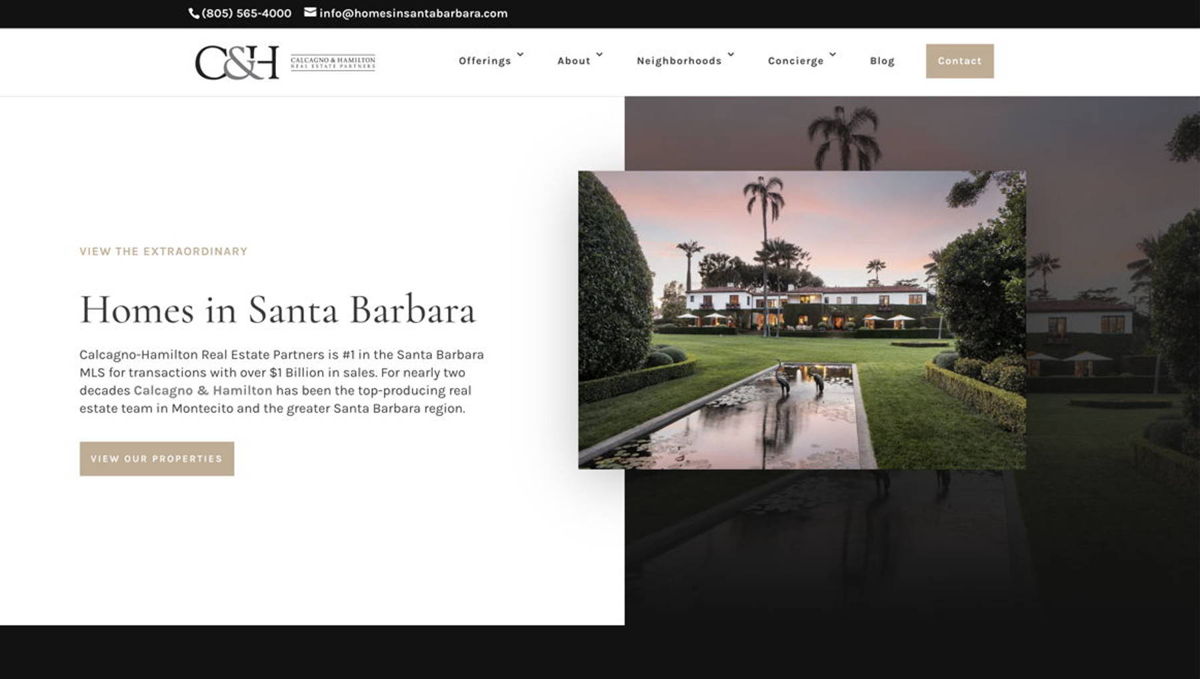 Screenshot of Michael Calcagno & Nancy Hamilton, from the service websites collection.