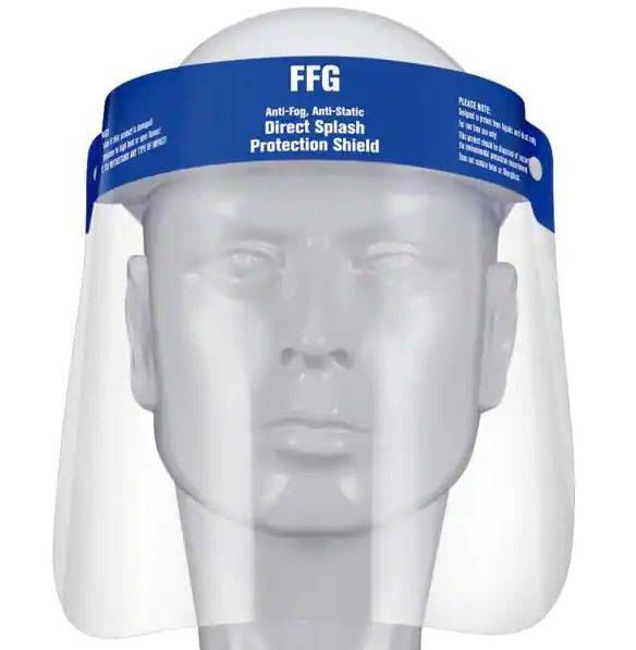 Face Shield on Manikin