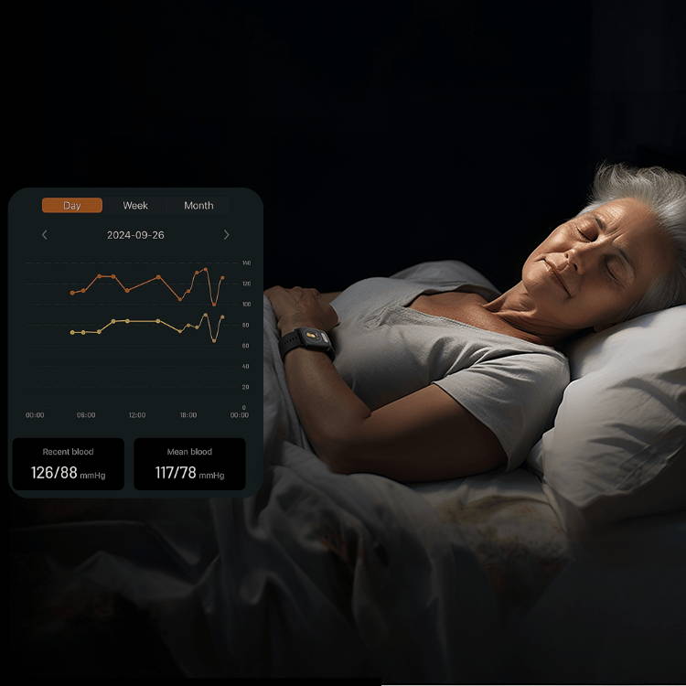 Smart Blood Pressure Watch with Micro Aircuff