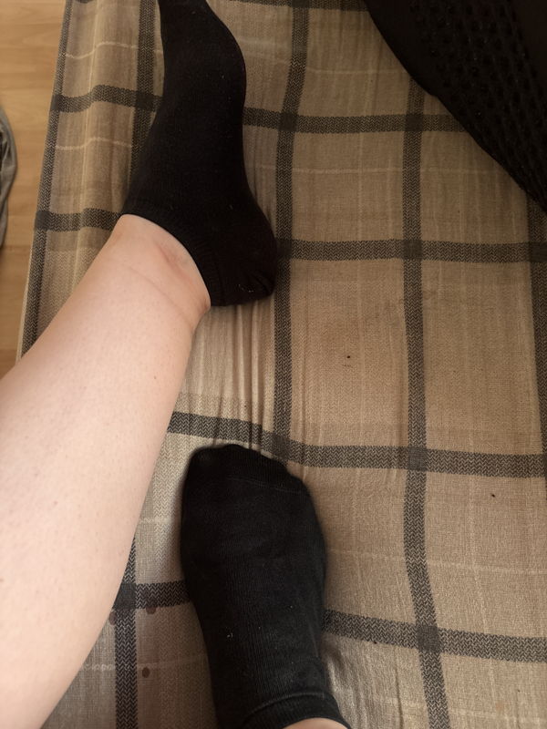 black trainer socks