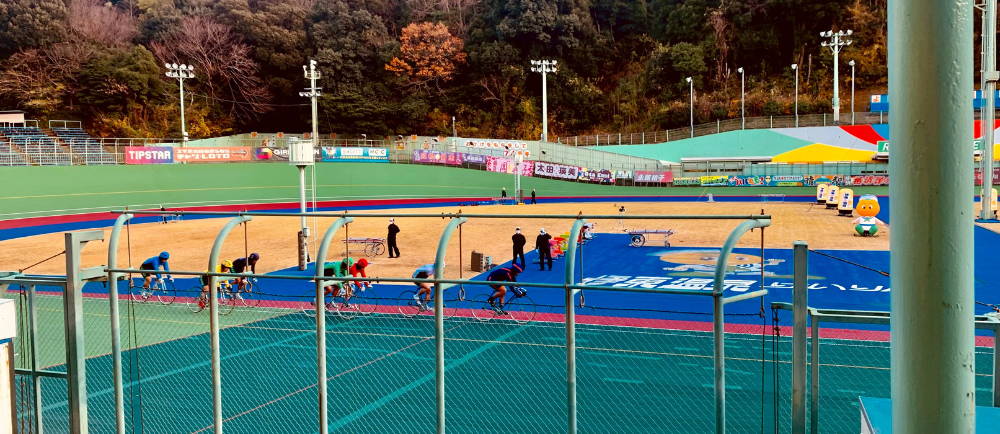 Keirin racing and pacer bike at Ito velodrome