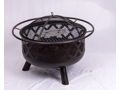 Fire Pit 30 Lattice Design Black