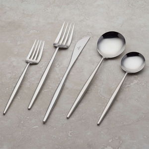 Aero Mirror Flatware Set 20-Pieces (serves 4) | Crate & Barrel