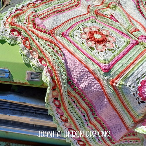 Annatjie's Garden Crochet Throw