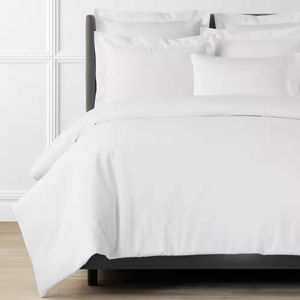 The Company Store Supima® Cotton Wrinkle-Free Sateen Duvet Cover | King, White