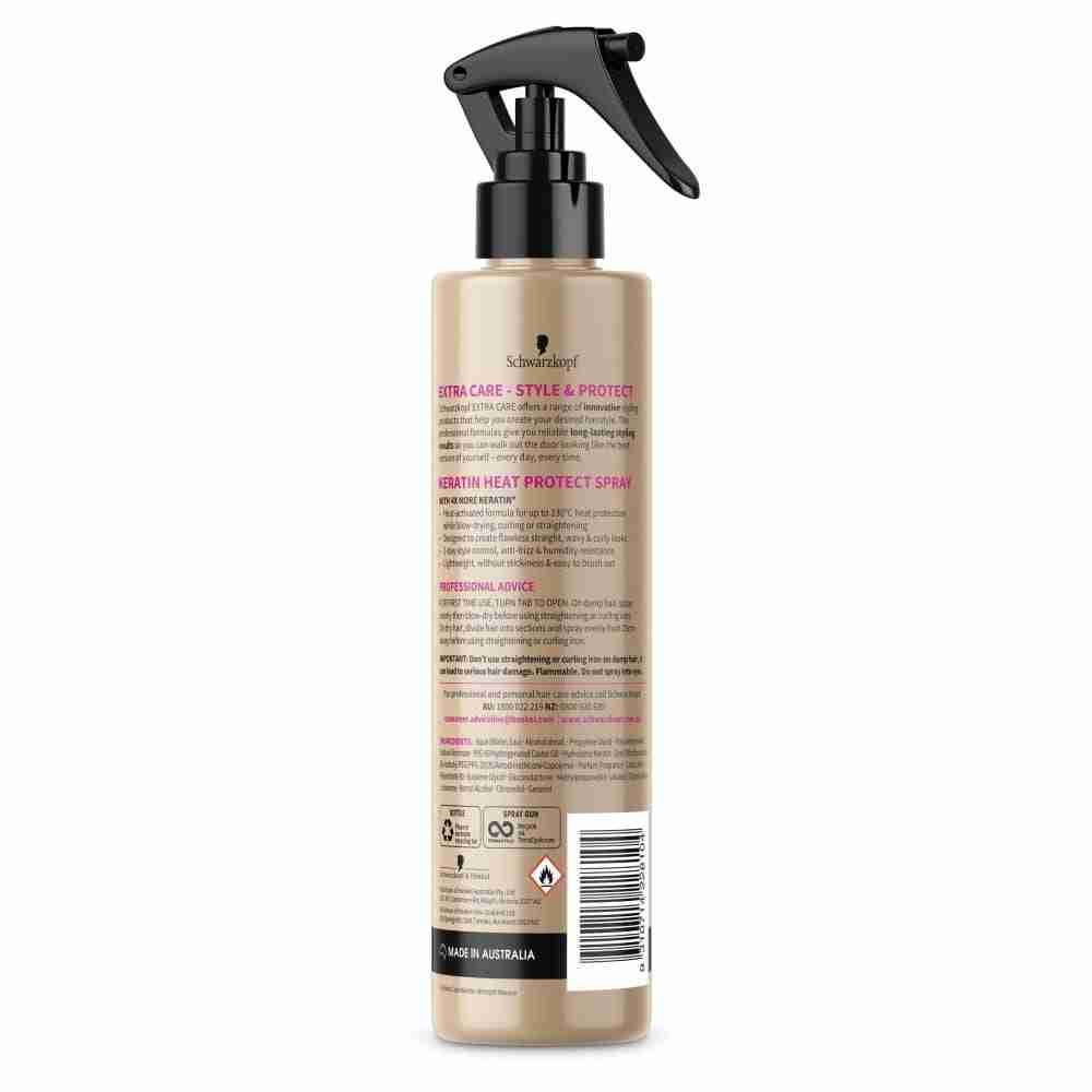 Schwarzkopf Extra Care Keratin Heat Protect Spray 250Ml - Image 3