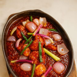 Image 9: Hot plate Shanghainese prawn. 铁板上海式干烧虾