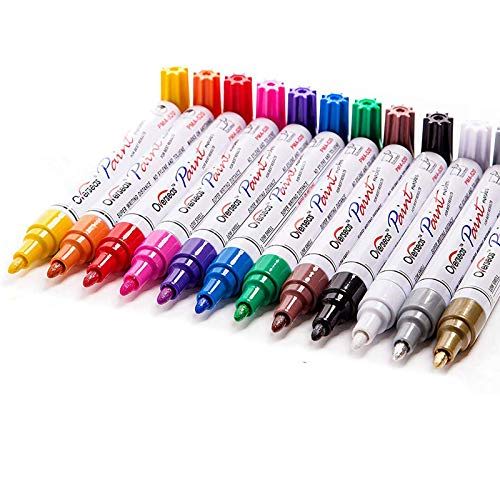 TFIVE Overseas Paint Pens vs PaintMark QuickDry Paint Pens Slant