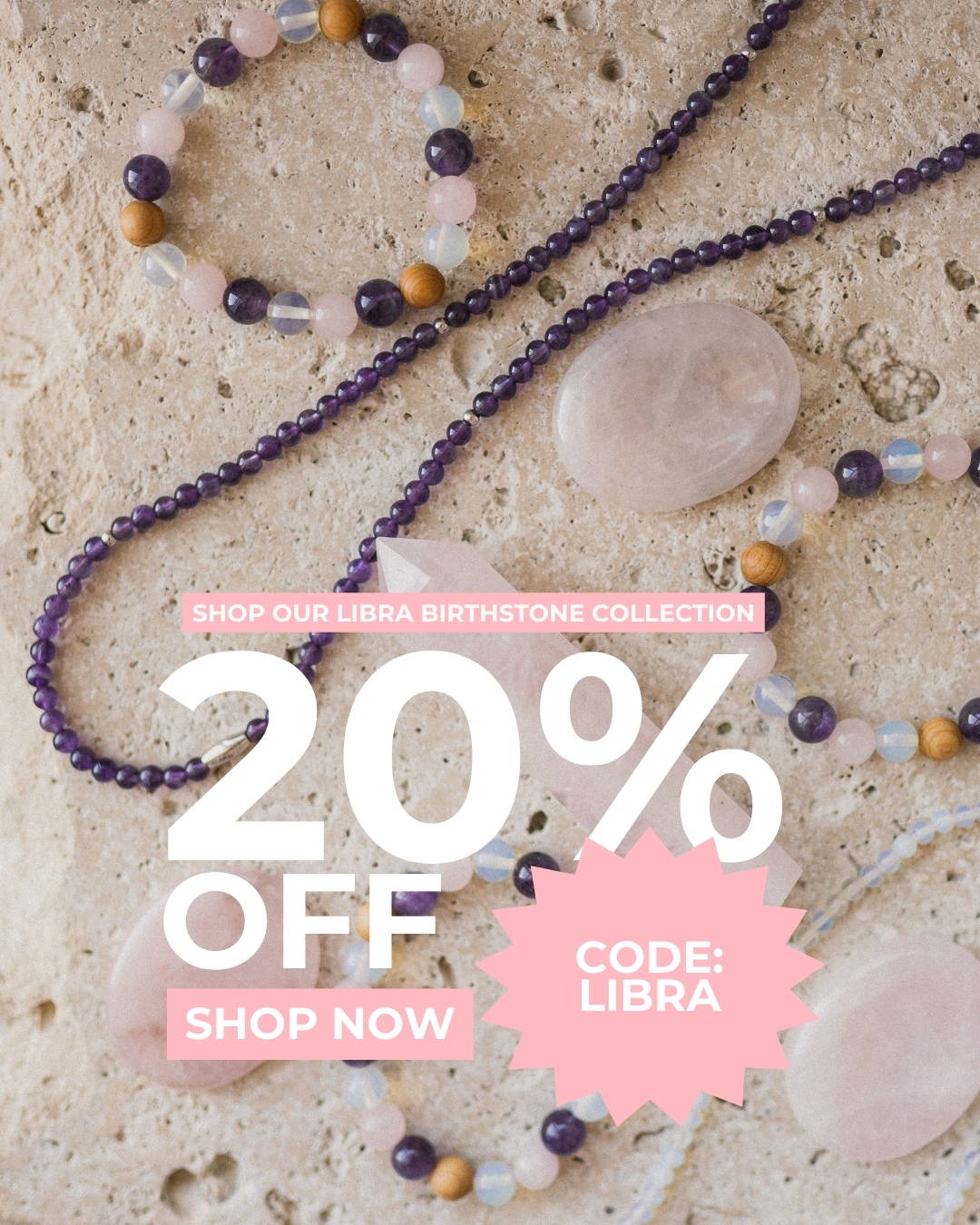 Libra Crystals 20% off