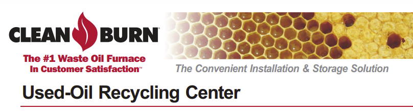 [Catalog] Clean Burn Used Oil Recycle Center Spec – NorTex Sales & Service