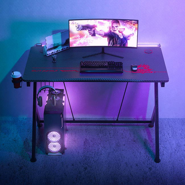 Workstation Ergonomic Surface and Heavy Duty Gaming Desk