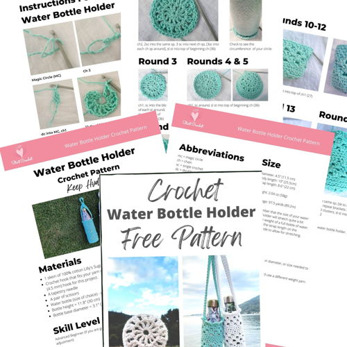 Water Bottle Holder Crochet Pattern