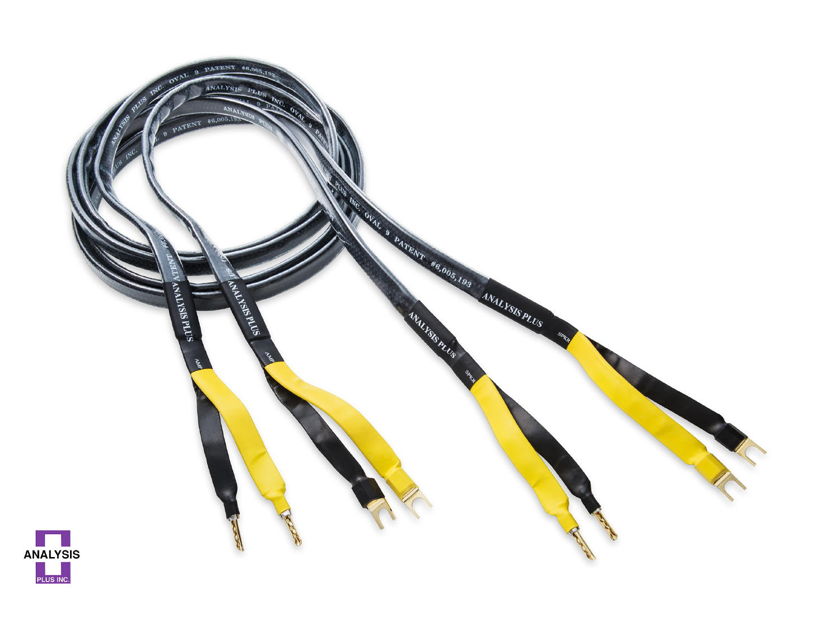 Analysis Plus Black Mesh Oval 9 speaker cables