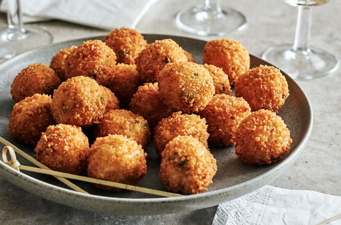 Arancinis aux crevettes