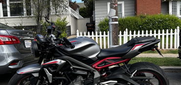 2021 TRIUMPH STREET TRIPLE R LOW motorcycle for rent near San Diego, CA
