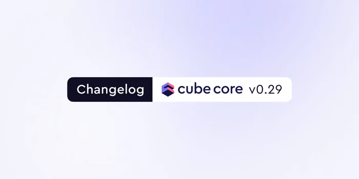 Cover of the 'Cube Core v0.29 — SQL and GraphQL APIs' blog post