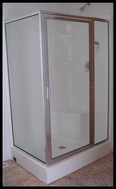 FIBERGLASS 48IN. CORNER SHOWER FIBERGLASS 48IN. CORNER SHOWER