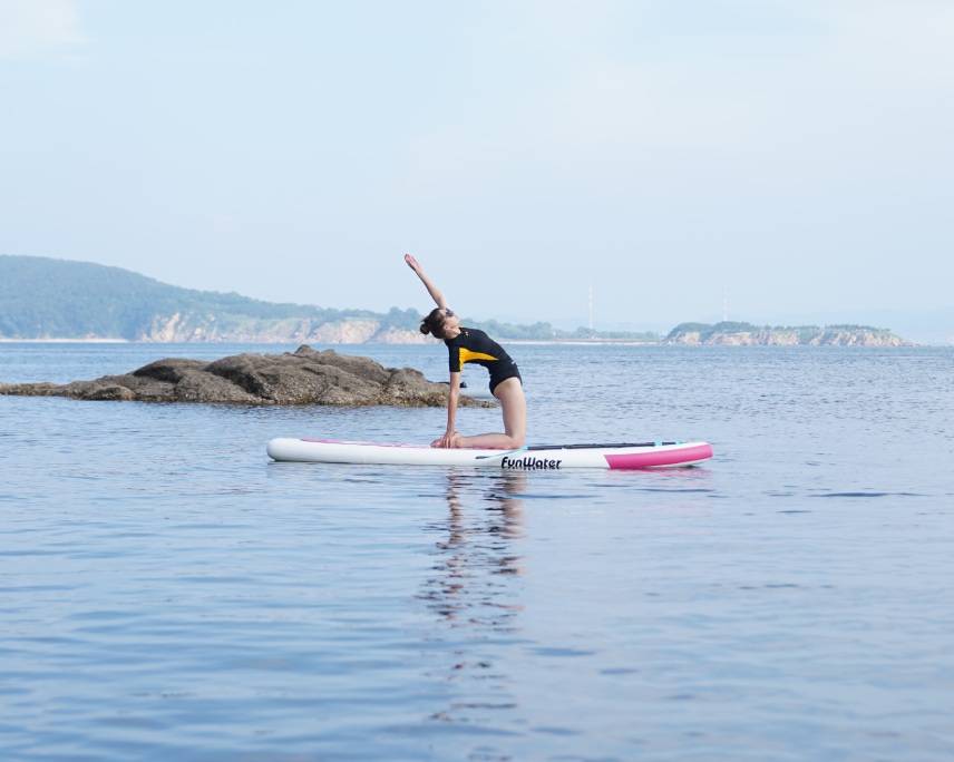 Funwater best rated stand up paddle boards for yoga are stability and balanced in water