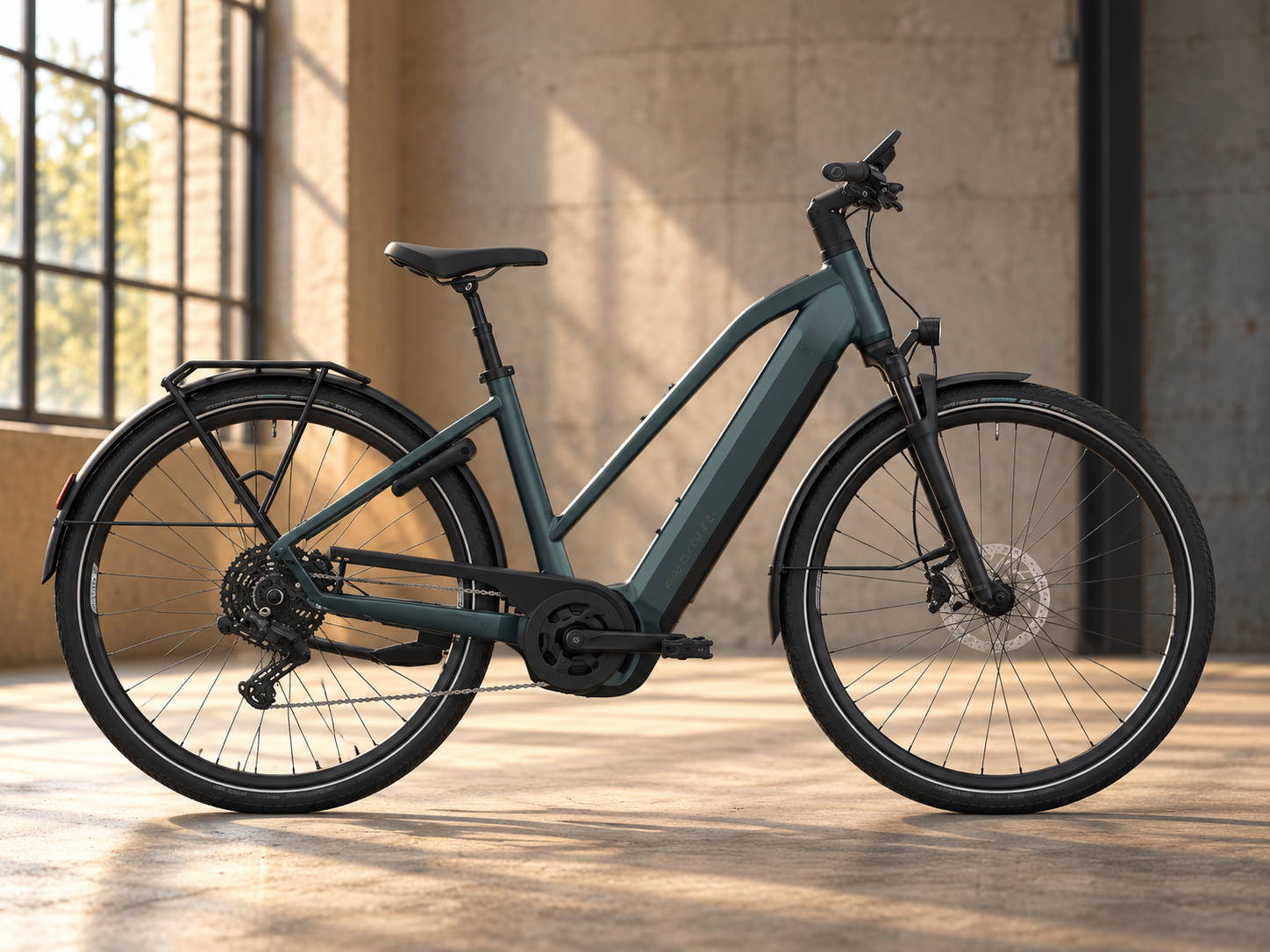 Vélo électrique Flyer avec moteur central et batterie intégrée au cadre
