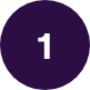 purple circle with white 1 icon